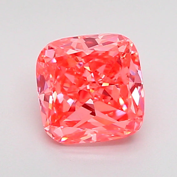 cushion 1.01 carat fancy vivid pink vvs2  vg good strong