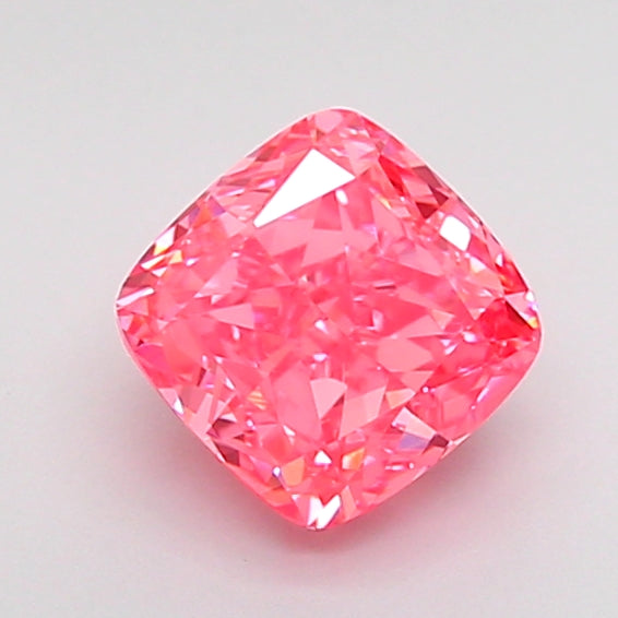 cushion 1.06 carat fancy vivid pink vvs2  vg good strong