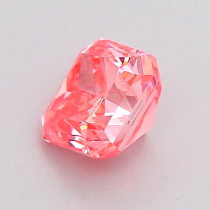 RADIANT 1.01 CARAT FANCY VIVID PINK VS1  VG VG STRONG