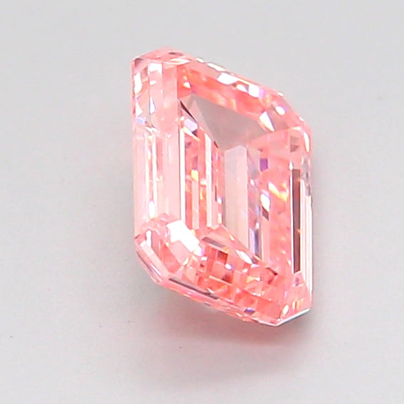 emerald 1.07 carat fancy vivid pink vvs2  vg vg strong