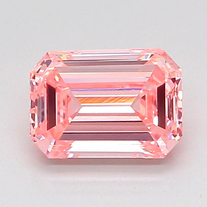 EMERALD 1.07 CARAT FANCY VIVID PINK VVS2  VG VG STRONG