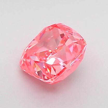 CUSHION 1.07 CARAT FANCY VIVID PINK VS1  VG VG STRONG