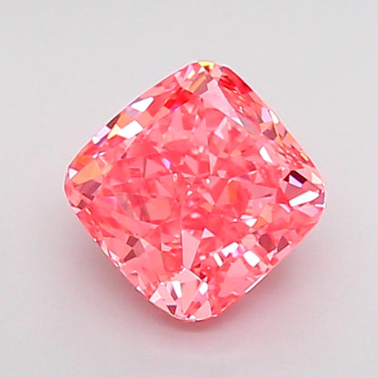 CUSHION 1.07 CARAT FANCY VIVID PINK VS1  VG VG STRONG