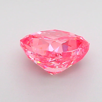 CUSHION 1.04 CARAT FANCY VIVID PINK VS1  VG VG STRONG