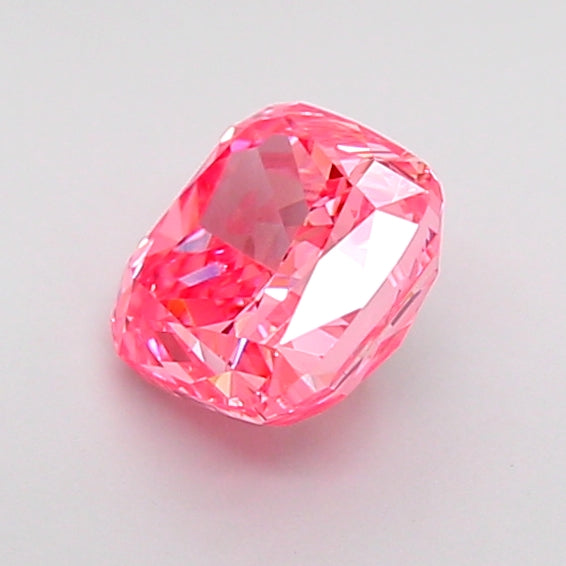 cushion 1.04 carat fancy vivid pink vs1  vg vg strong