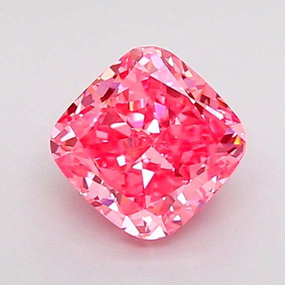 cushion 1.04 carat fancy vivid pink vs1  vg vg strong