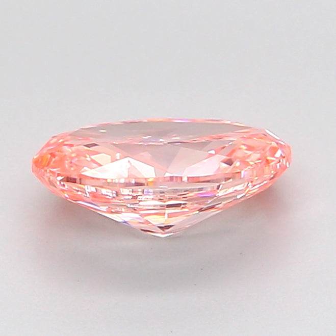 oval 1.37 carat fancy vivid pink vvs1  vg vg slight
