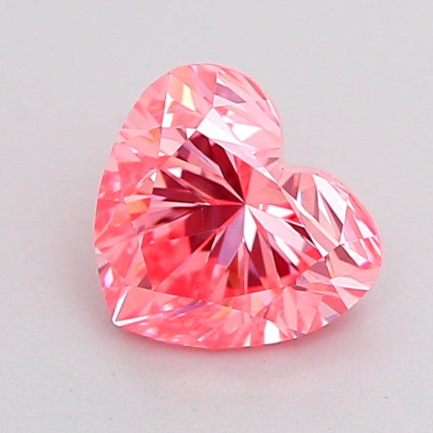 heart 1 carat fancy vivid pink vvs2  vg vg strong