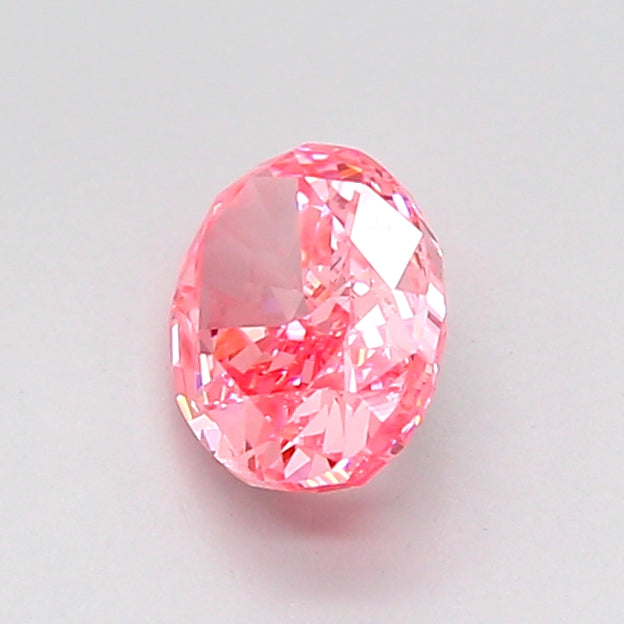 oval 1 carat fancy vivid pink vs2  vg good strong