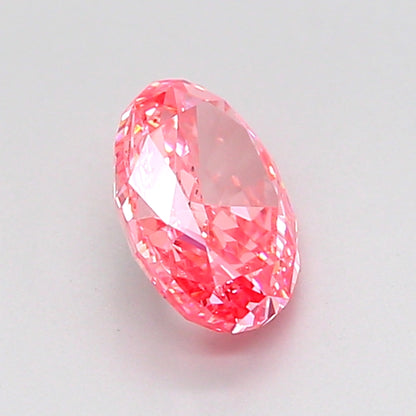 OVAL 1 CARAT FANCY VIVID PINK VS2  VG Good STRONG