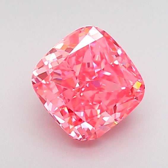 cushion 1.08 carat fancy vivid pink vvs2  vg vg strong