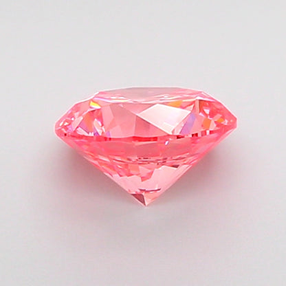 ROUND 0.84 CARAT FANCY VIVID PINK VS1 VG EX VG STRONG