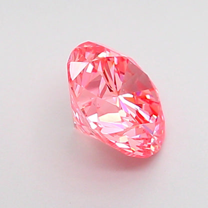 ROUND 0.84 CARAT FANCY VIVID PINK VS1 VG EX VG STRONG
