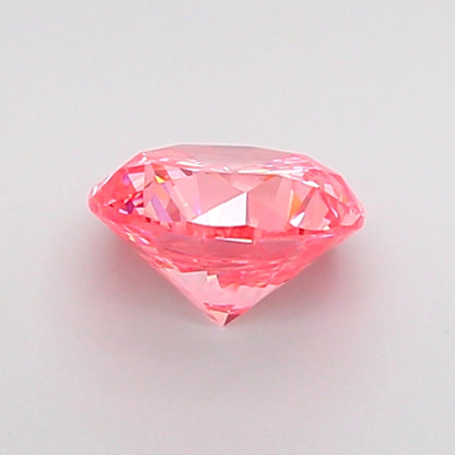 ROUND 0.75 CARAT FANCY VIVID PINK VS1 VG VG VG STRONG
