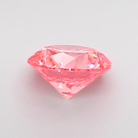round 0.74 carat fancy vivid pink vvs2 ex vg vg strong