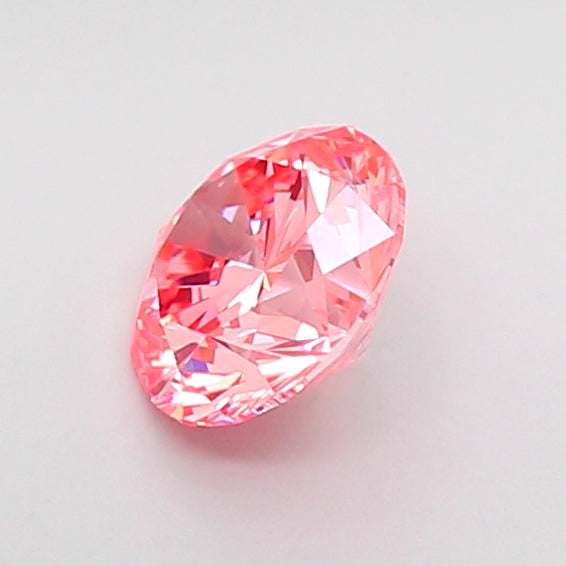 round 0.74 carat fancy vivid pink vvs2 ex vg vg strong