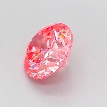 ROUND 0.73 CARAT FANCY VIVID PINK VS1 VG VG VG STRONG