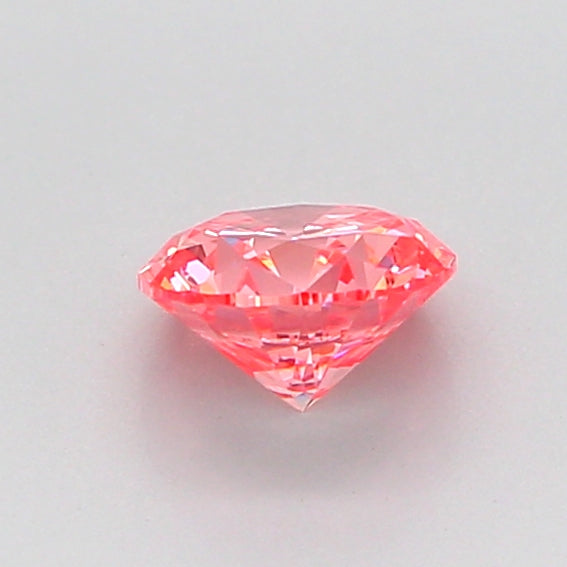 round 0.61 carat fancy vivid pink vvs2 vg vg vg strong