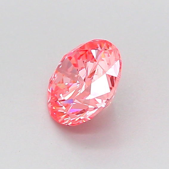 round 0.61 carat fancy vivid pink vvs2 vg vg vg strong