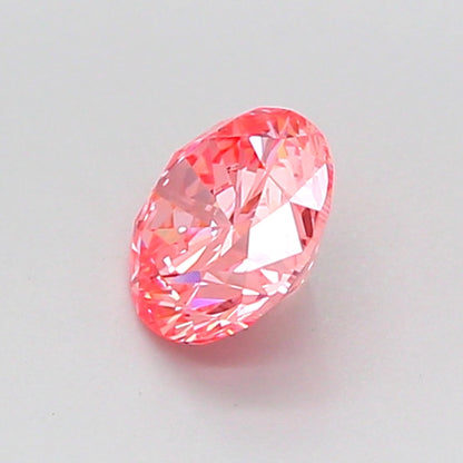 ROUND 0.61 CARAT FANCY VIVID PINK VVS2 VG VG VG STRONG