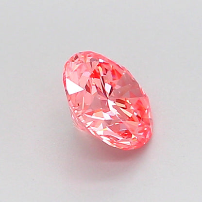 ROUND 0.61 CARAT FANCY VIVID PINK VVS2 VG VG VG STRONG