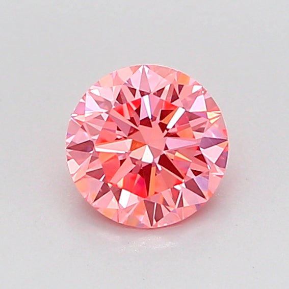 round 0.61 carat fancy vivid pink vvs2 vg vg vg strong