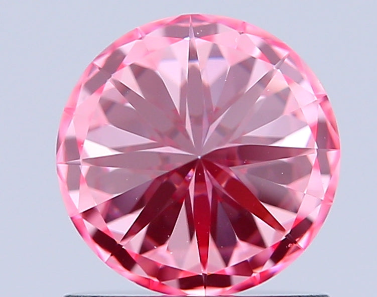 round 0.93 carat fancy vivid pink vvs2 id ex ex slight