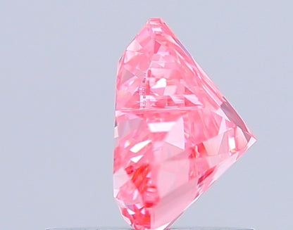 HEART 0.86 CARAT FANCY VIVID PINK VS1  EX VG SLIGHT