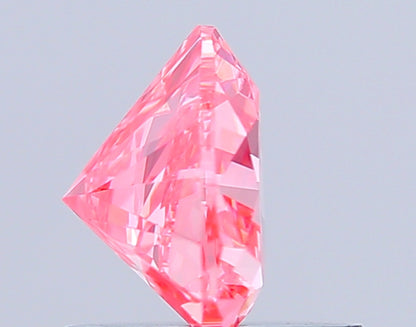 HEART 0.86 CARAT FANCY VIVID PINK VS1  EX VG SLIGHT