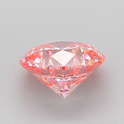 ROUND 1.08 CARAT FANCY VIVID PINK VVS2 ID EX EX SLIGHT