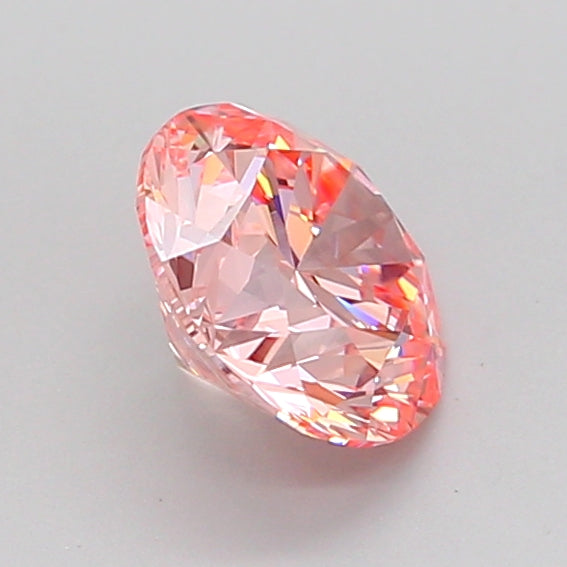 round 1.08 carat fancy vivid pink vvs2 id ex ex slight
