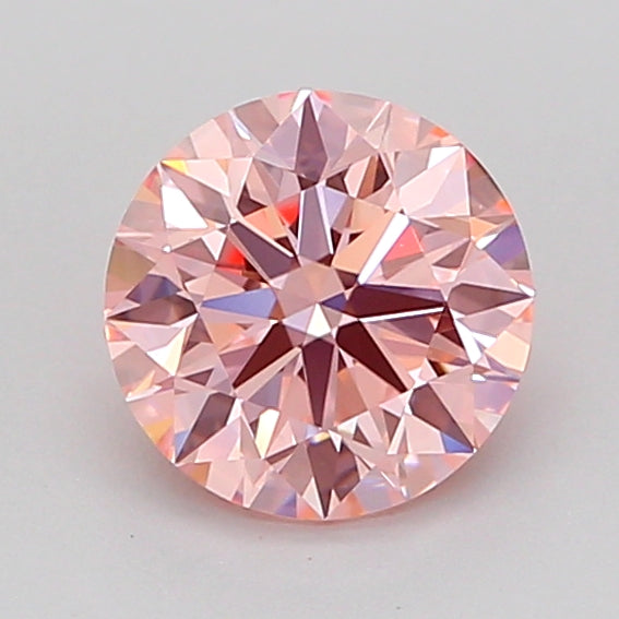 round 1.08 carat fancy vivid pink vvs2 id ex ex slight
