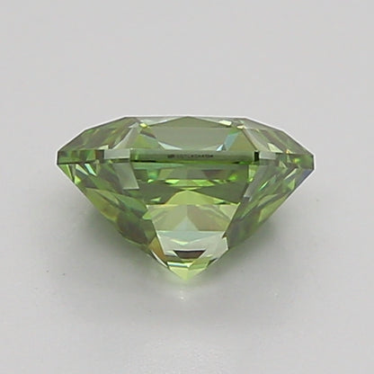 HEXAGONAL 1.05 CARAT FANCY VIVID GREEN VS1  EX EX VERY SLIGHT