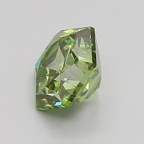 hexagonal 1.05 carat fancy vivid green vs1  ex ex very slight