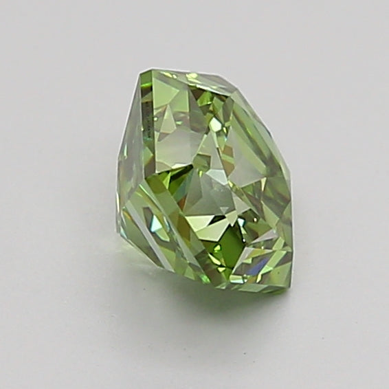 hexagonal 1.05 carat fancy vivid green vs1  ex ex very slight