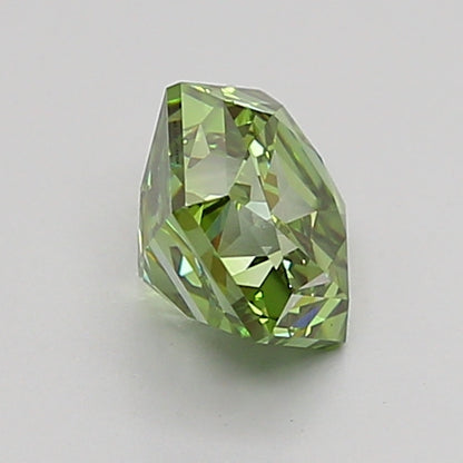 HEXAGONAL 1.05 CARAT FANCY VIVID GREEN VS1  EX EX VERY SLIGHT