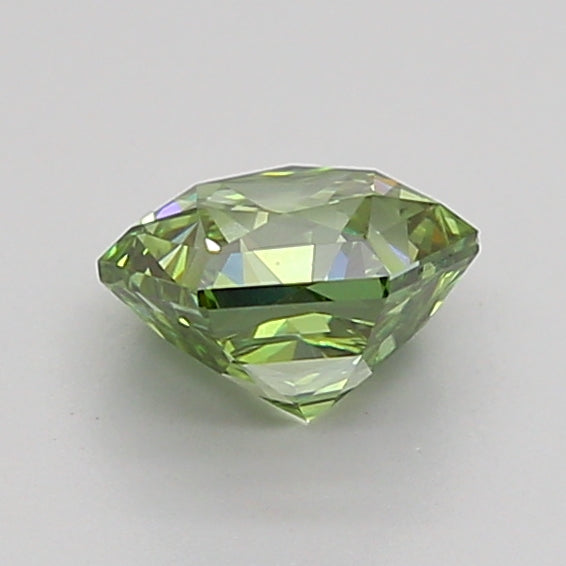 hexagonal 1.04 carat fancy vivid green vs1  vg vg very slight