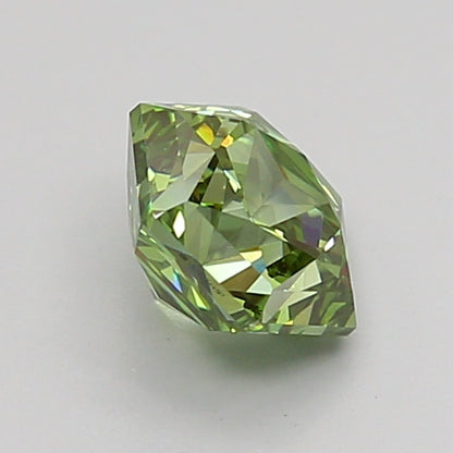 HEXAGONAL 1.04 CARAT FANCY VIVID GREEN VS1  VG VG VERY SLIGHT