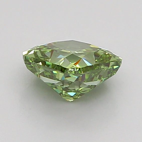 cushion 1.04 carat fancy vivid green vs1  vg vg very slight