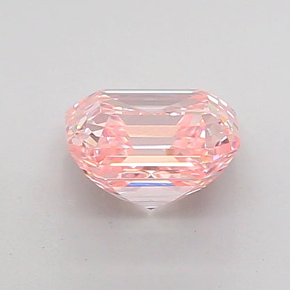 ASSCHER 1.05 CARAT FANCY INTENSE PINK VVS2  EX VG STRONG