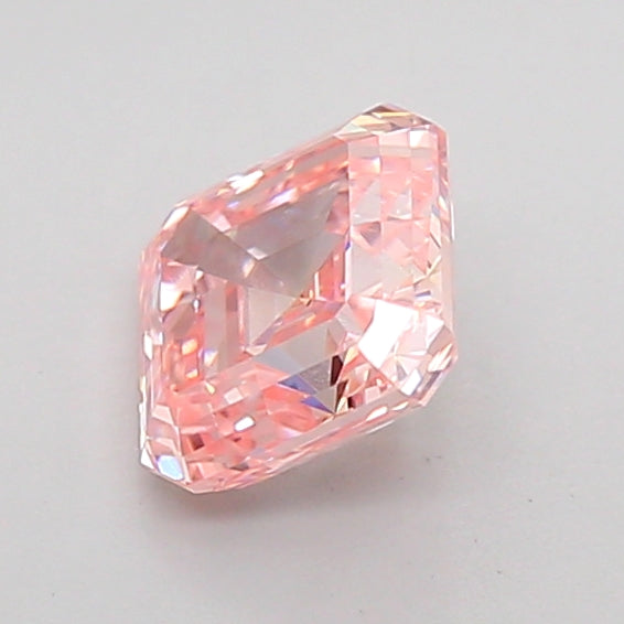 asscher 1.05 carat fancy intense pink vvs2  ex vg strong
