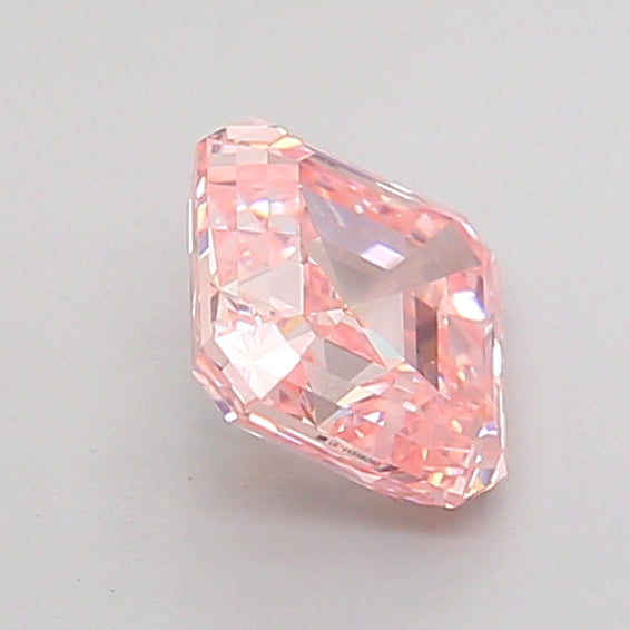 asscher 1.05 carat fancy intense pink vvs2  ex vg strong
