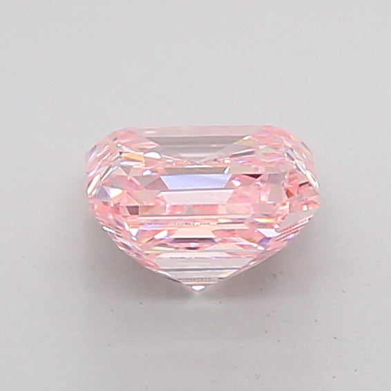 asscher 1.02 carat fancy intense pink si1  vg vg strong