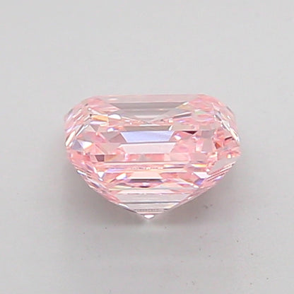 ASSCHER 1.02 CARAT FANCY INTENSE PINK SI1  VG VG STRONG