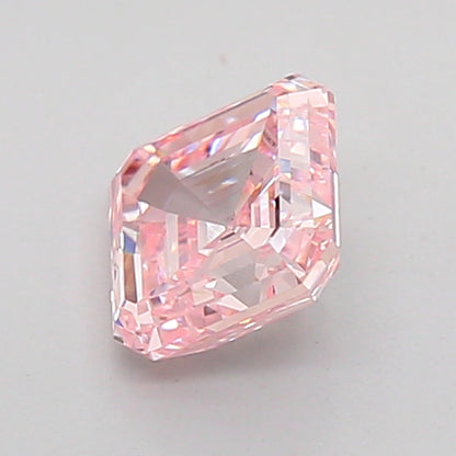 ASSCHER 1.02 CARAT FANCY INTENSE PINK SI1  VG VG STRONG