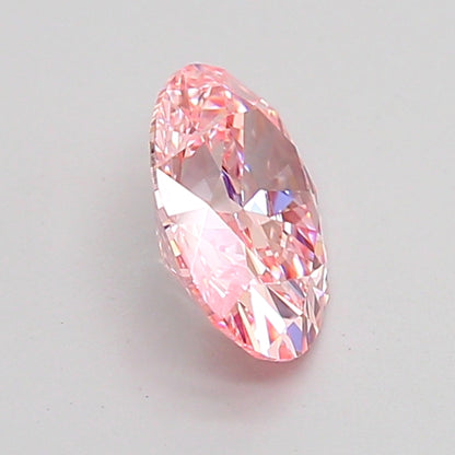 OVAL 1 CARAT FANCY VIVID PINK VVS2  EX EX STRONG