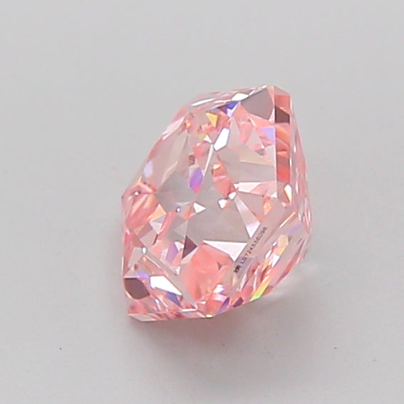hexagonal 1.05 carat fancy intense pink vvs2  ex vg strong
