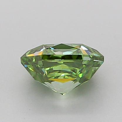 HEXAGONAL 1.05 CARAT FANCY VIVID GREEN VVS2  VG VG NONE