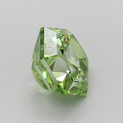HEXAGONAL 1.01 CARAT FANCY VIVID GREEN VVS2  VG VG NONE
