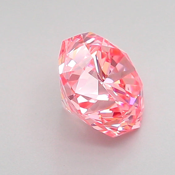 octagonal 0.96 carat fancy vivid pink vvs2  ex ex strong